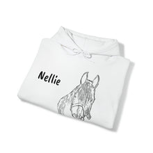 Load image into Gallery viewer, Personalized with your pet’s sketch and name -Unisex Heavy Blend™ Hooded Sweatshirt
