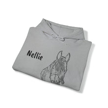 Load image into Gallery viewer, Personalized with your pet’s sketch and name -Unisex Heavy Blend™ Hooded Sweatshirt
