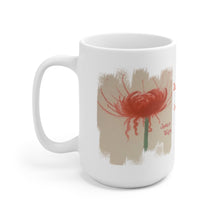 Load image into Gallery viewer, Jesus Wept John 11:35 Spider Lily Coffee White Mug  15oz
