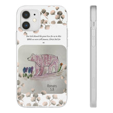 Load image into Gallery viewer, Christ Died for Us -Romans 5:8 Bear  cell phone Flexi Cases
