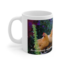 Load image into Gallery viewer, Hen Chicken Turkey Ecc 3:11   11 oz or 15 oz  White Ceramic Mug
