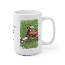 Load image into Gallery viewer, Goats Playing Philippians 4:4 White Ceramic Mug 11oz or 15 oz
