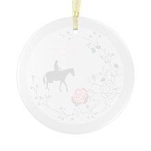 Load image into Gallery viewer, Western Rider Glass Christmas Ornament
