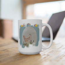Load image into Gallery viewer, Hen and chicks-Ephesians 1:2 11oz or 15 oz Ceramic coffee mug
