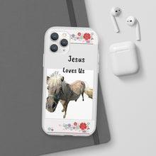 Load image into Gallery viewer, Pony Case Jesus Loves Us  Phone Flexi Cases
