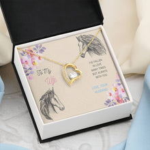 Load image into Gallery viewer, Cubic Zirconia Love Necklace for My Wife
