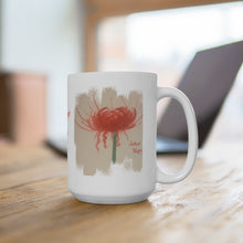 Load image into Gallery viewer, Jesus Wept John 11:35 Spider Lily Coffee White Mug  15oz
