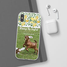 Load image into Gallery viewer, Always be Joyful -Playing goat Kids Phone Flexi Cases
