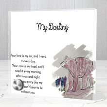 Load image into Gallery viewer, My Darling Lumen Glass Photo Display Stand
