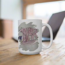 Load image into Gallery viewer, Romans 5:8 -Christ Died for Us  Bear  White Ceramic  Coffee Mug
