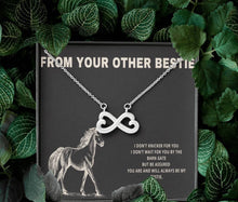 Load image into Gallery viewer, Your Other Bestie Infinity Heart Necklace
